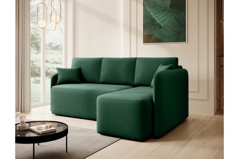 Hadson 3-sits Soffa med Divan - Grön - Möbler - Vardagsrum - Soffor - Divansoffa & schäslong