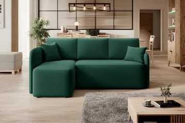 Hadson 3-sits Soffa med Divan - Grön - Möbler - Vardagsrum - Soffor - Divansoffa & schäslong