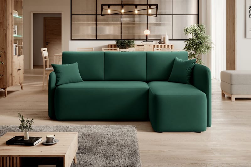 Hadson 3-sits Soffa med Divan - Grön - Möbler - Vardagsrum - Soffor - Divansoffa & schäslong