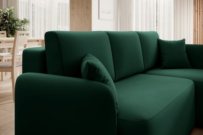 Hadson 3-sits Soffa med Divan - Grön - Möbler - Vardagsrum - Soffor - Divansoffa & schäslong