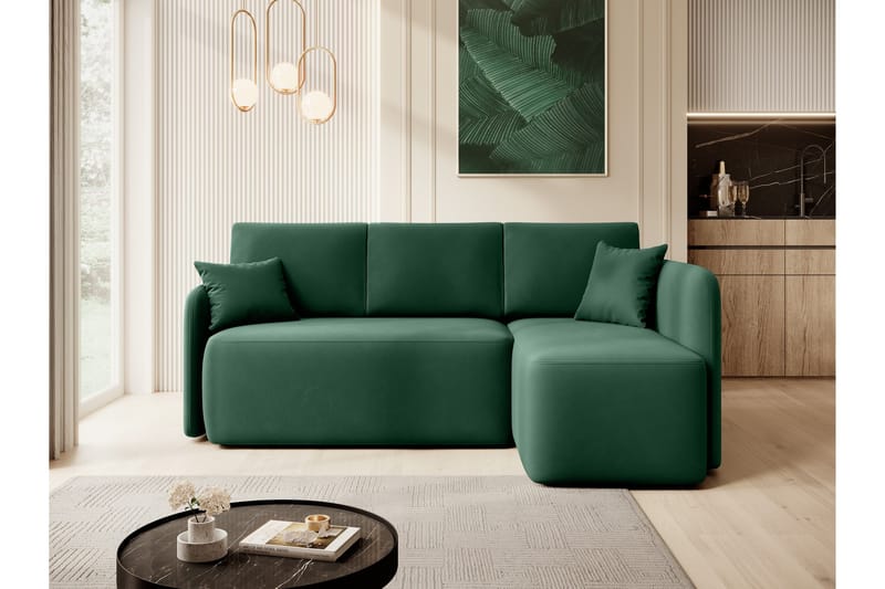 Hadson 3-sits Soffa med Divan - Grön - Möbler - Vardagsrum - Soffor - Divansoffa & schäslong