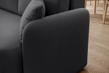 Hadson 3-sits Soffa med Divan - Mörkgrå - Möbler - Vardagsrum - Soffor - Divansoffa & schäslong