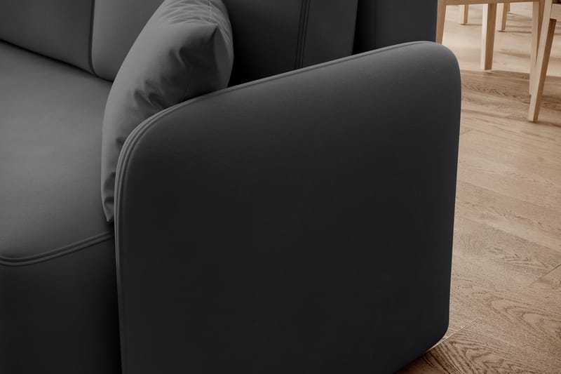 Hadson 3-sits Soffa med Divan - Mörkgrå - Möbler - Vardagsrum - Soffor - Divansoffa & schäslong