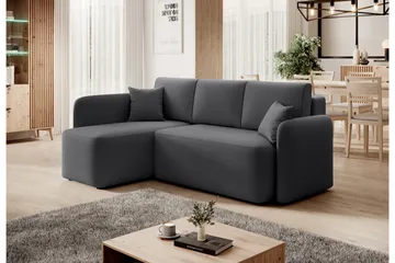 Hadson 3-sits Soffa med Divan - Mörkgrå - Möbler - Vardagsrum - Soffor - Divansoffa & schäslong