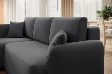 Hadson 3-sits Soffa med Divan - Mörkgrå - Möbler - Vardagsrum - Soffor - Divansoffa & schäslong