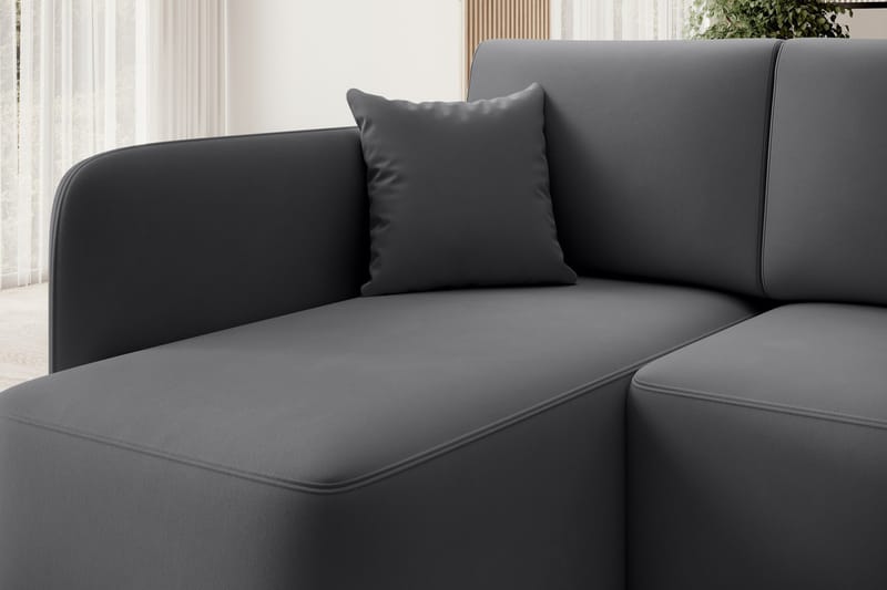 Hadson 3-sits Soffa med Divan - Mörkgrå - Möbler - Vardagsrum - Soffor - Divansoffa & schäslong