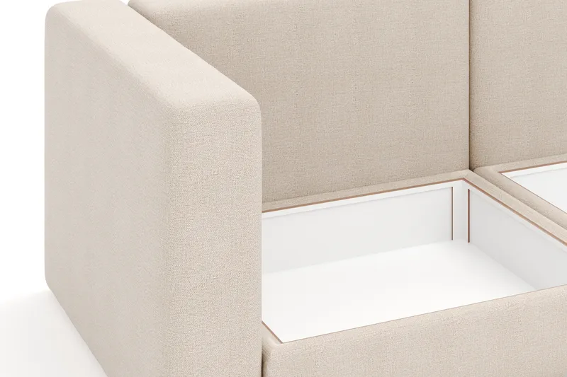 Hagblom 4-sits Divansoffa med Förvaring Vändbar - Beige - Möbler - Vardagsrum - Soffor - Divansoffa & schäslong