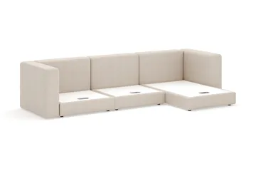 Hagblom 4-sits Divansoffa med Förvaring Vändbar - Beige - Möbler - Vardagsrum - Soffor - Divansoffa & schäslong
