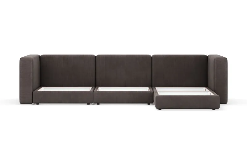 Hagblom 4-sits Divansoffa med Förvaring Vändbar - Brun - Möbler - Vardagsrum - Soffor - Divansoffa & schäslong