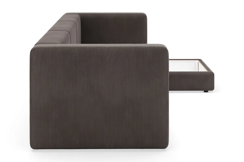 Hagblom 4-sits Divansoffa med Förvaring Vändbar - Brun - Möbler - Vardagsrum - Soffor - Divansoffa & schäslong