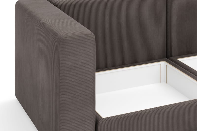 Hagblom 4-sits Divansoffa med Förvaring Vändbar - Brun - Möbler - Vardagsrum - Soffor - Divansoffa & schäslong