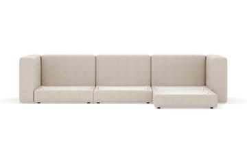 Hagblom 4-sits Vändbar Divansoffa 320 cm med Förvaring i Chenille - Beige - Möbler - Vardagsrum - Soffor - Divansoffa & schäslong