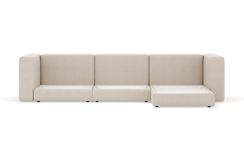 Hagblom 4-sits Vändbar Divansoffa 320 cm med Förvaring i Chenille - Beige - Möbler - Vardagsrum - Soffor - Divansoffa & schäslong