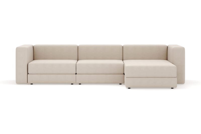 Hagblom 4-sits Vändbar Divansoffa 320 cm med Förvaring i Chenille, Beige