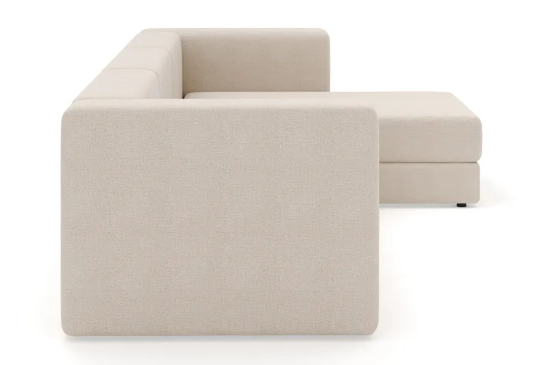 Hagblom 4-sits Vändbar Divansoffa 320 cm med Förvaring i Chenille - Beige - Möbler - Vardagsrum - Soffor - Divansoffa & schäslong