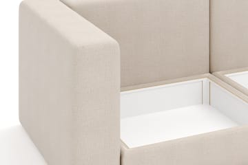 Hagblom 4-sits Vändbar Divansoffa 320 cm med Förvaring i Chenille - Beige - Möbler - Vardagsrum - Soffor - Divansoffa & schäslong