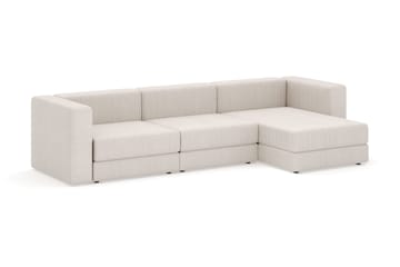 Hagblom 4-sits Vändbar Divansoffa 320 cm med Förvaring i Manchestertyg - Beige - Möbler - Vardagsrum - Soffor - Divansoffa & schäslong