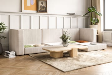 Hagblom 4-sits Vändbar Divansoffa 320 cm med Förvaring i Manchestertyg - Beige - Möbler - Vardagsrum - Soffor - Divansoffa & schäslong