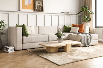 Hagblom 4-sits Vändbar Divansoffa 320 cm med Förvaring i Manchestertyg - Beige - Möbler - Vardagsrum - Soffor - Divansoffa & schäslong