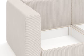 Hagblom 4-sits Vändbar Divansoffa 320 cm med Förvaring i Manchestertyg - Beige - Möbler - Vardagsrum - Soffor - Divansoffa & schäslong