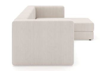 Hagblom 4-sits Vändbar Divansoffa 320 cm med Förvaring i Manchestertyg - Beige - Möbler - Vardagsrum - Soffor - Divansoffa & schäslong
