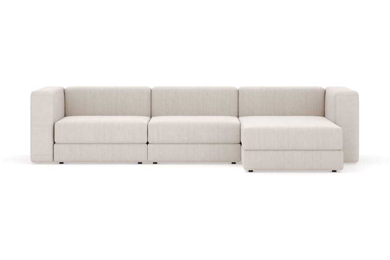 Hagblom 4-sits Vändbar Divansoffa 320 cm med Förvaring i Manchestertyg - Beige - Möbler - Vardagsrum - Soffor - Divansoffa & schäslong