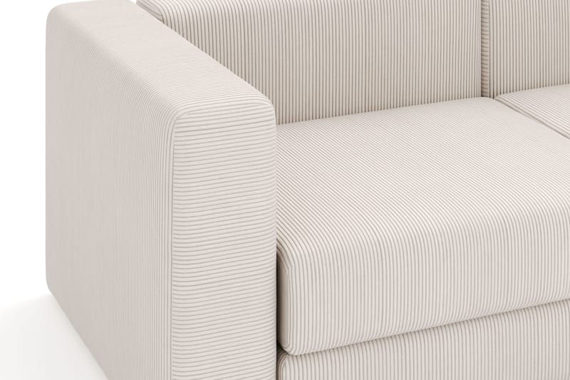 Hagblom 4-sits Vändbar Divansoffa 320 cm med Förvaring i Manchestertyg - Beige - Möbler - Vardagsrum - Soffor - Divansoffa & schäslong