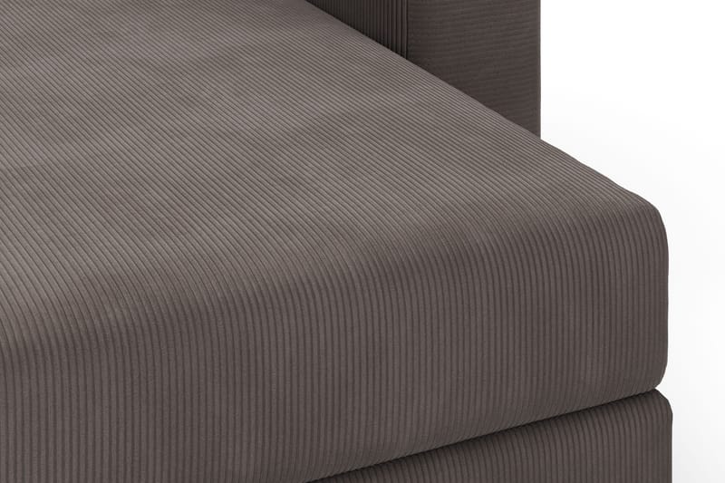 Hagblom 4-sits Vändbar Divansoffa 320 cm med Förvaring i Manchestertyg - Brun - Möbler - Vardagsrum - Soffor - Divansoffa & schäslong