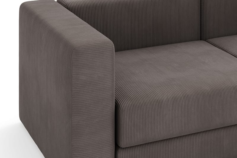 Hagblom 4-sits Vändbar Divansoffa 320 cm med Förvaring i Manchestertyg - Brun - Möbler - Vardagsrum - Soffor - Divansoffa & schäslong