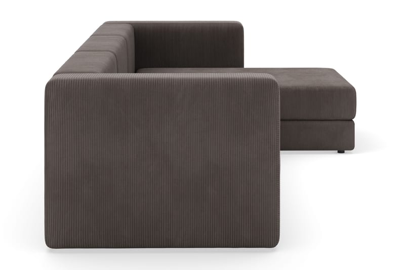 Hagblom 4-sits Vändbar Divansoffa 320 cm med Förvaring i Manchestertyg - Brun - Möbler - Vardagsrum - Soffor - Divansoffa & schäslong