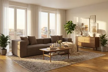 Havana 3-sits Låg Soffa med vändbar divan - Brun - Möbler - Vardagsrum - Soffor - Divansoffa & schäslong