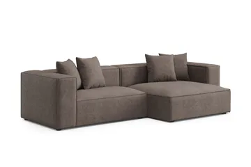 Havana 3-sits Låg Soffa med vändbar divan - Brun - Möbler - Vardagsrum - Soffor - Divansoffa & schäslong