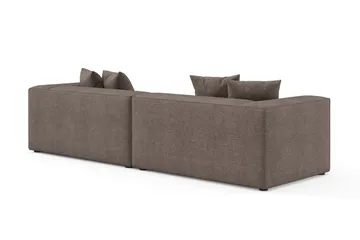 Havana 3-sits Låg Soffa med vändbar divan - Brun - Möbler - Vardagsrum - Soffor - Divansoffa & schäslong