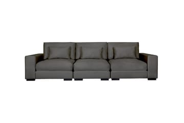 HAVANA 3-sits soffa sammet Mörkgrå