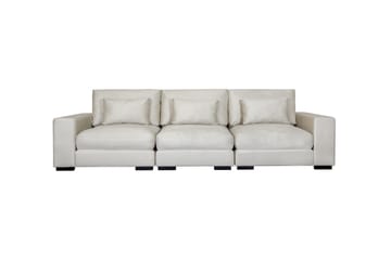 HAVANA 3-sits soffa sammet Vit