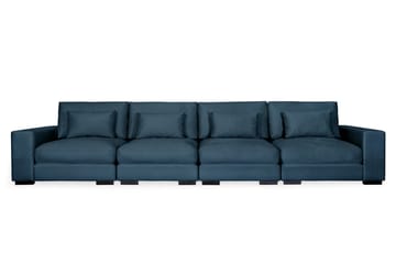 HAVANA 4-sits soffa sammet Blå