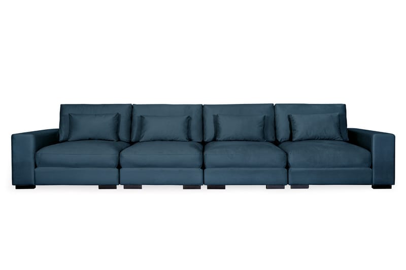 HAVANA 4-sits soffa sammet Blå - Sammetssoffor - 4-sits soffor