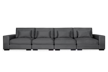 HAVANA 4-sits soffa sammet Mörkgrå