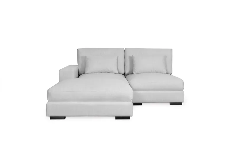 Dubai Divansoffa Vänster Extra Djup - Ljusgrå - Möbler - Vardagsrum - Soffor - Modulsoffor - Komplett modulsoffa