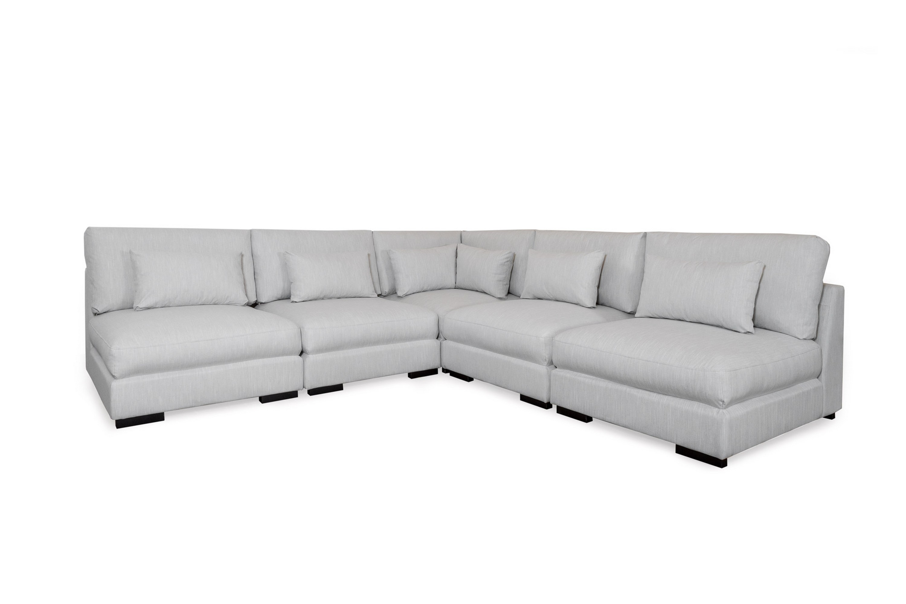 dubai hörnsoffa ljusgrå -