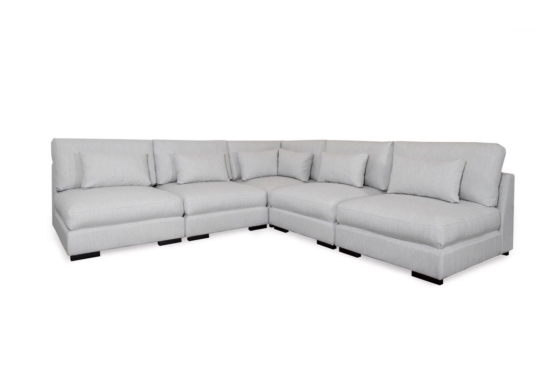 dubai hörnsoffa - ljusgrå