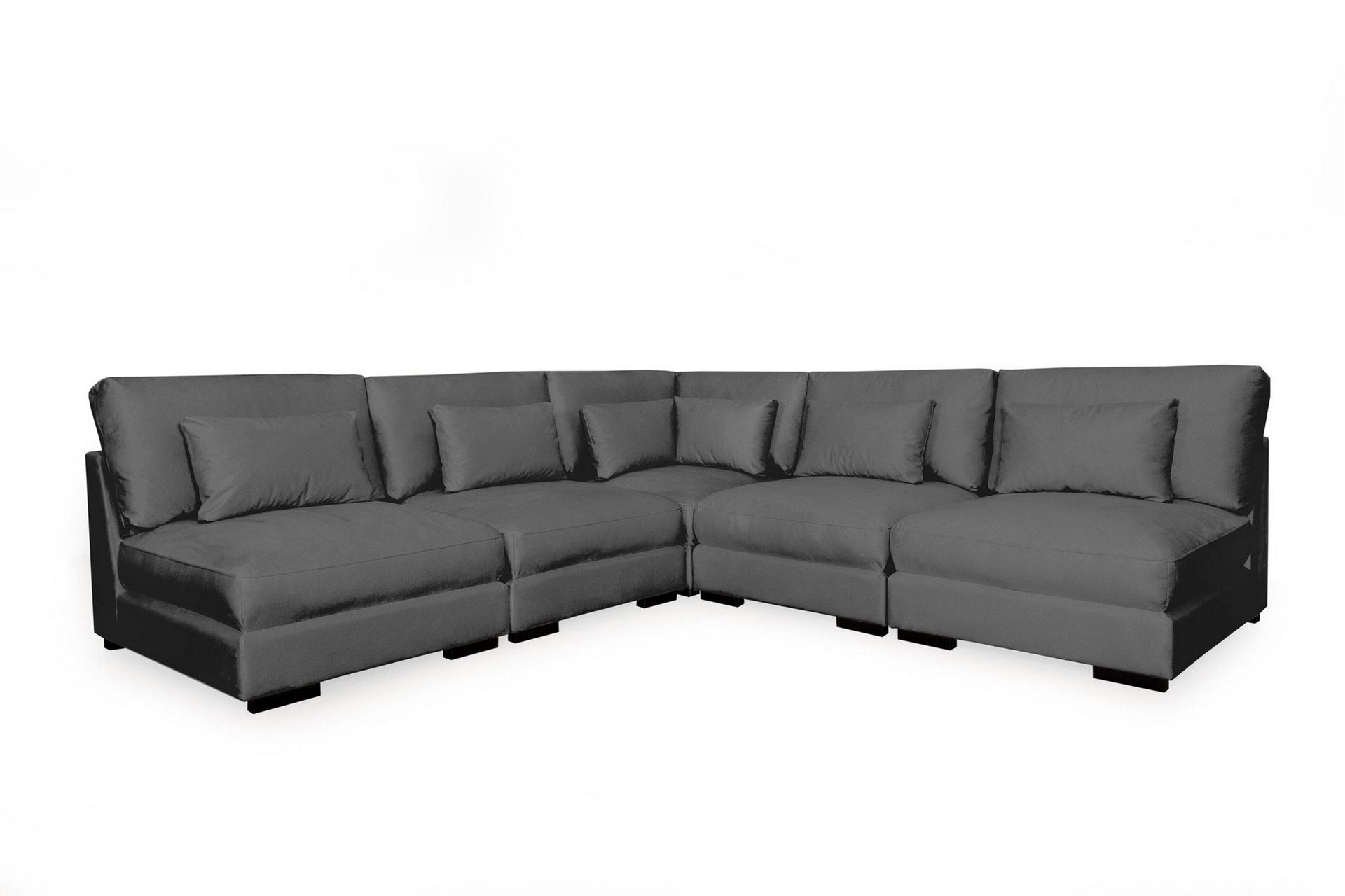 dubai hörnsoffa - mörkgrå