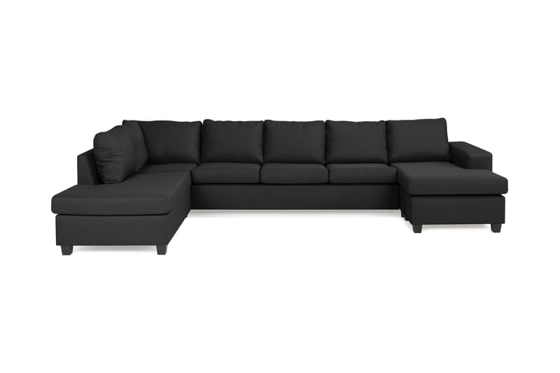 HAVANA U-soffa Large med Divan Höger Mörkgrå - U-soffor