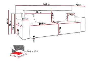 Hobson Soffa 3-sits - Grön - Möbler - Vardagsrum - Soffor - 3-sits soffor