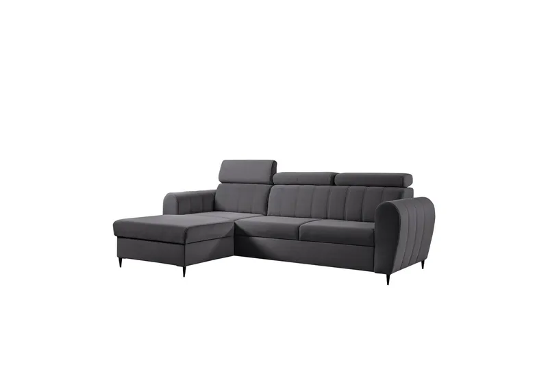 Hoffman Soffa med Divan 3-sits, Grå