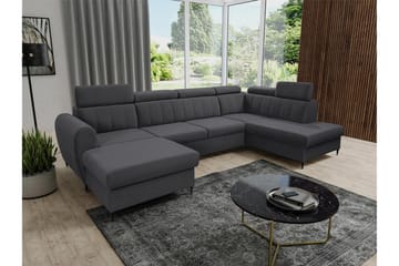 Hoffman Soffa med Divan och Schäslong 4-sits - Mörkgrå - Möbler - Vardagsrum - Soffor - U-soffor
