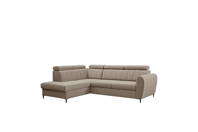 Hoffman Soffa med Schäslong 3-sits, Beige