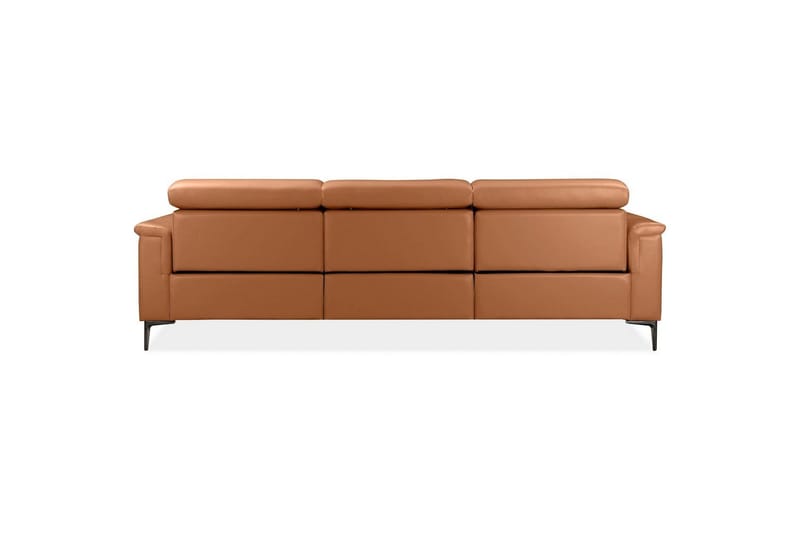 Hörnsoffa 3-sits Lund Cognac, PU, Höger elektrisk vilstol - Cognac, PU, Höger elektrisk vilstol - Möbler - Vardagsrum - Soffor - Reclinersoffor & Biosoffor