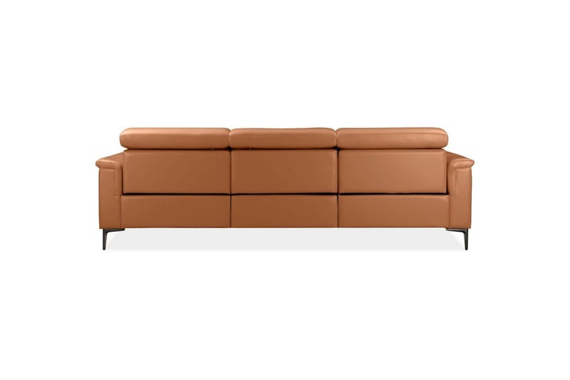 Hörnsoffa 3-sits Lund Cognac, PU, Höger elektrisk vilstol - Cognac, PU, Höger elektrisk vilstol - Möbler - Vardagsrum - Soffor - Reclinersoffor & Biosoffor