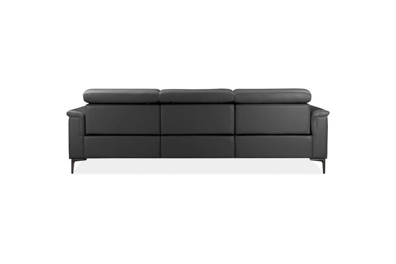 Hörnsoffa 3-sits Lund Grå, Läder/PU, Höger elektrisk vilstol - Grå, Läder/PU, Höger elektrisk vilstol - Möbler - Vardagsrum - Soffor - Reclinersoffor & Biosoffor